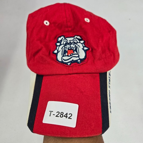 Other - Fresno State Bulldogs Men Hat One‎ Size Red Baseball Cap Logo Embroidered